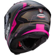 Caberg AVALON X OPTIC Integral Motorcycle Helmet Matt Black Gray Pink