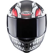 Caberg Integral Motorcycle Helmet AVALON X PUNK Matt Gray White Red