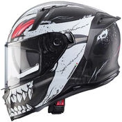 Caberg Integral Motorcycle Helmet AVALON X PUNK Matt Gray White Red
