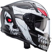Caberg Integral Motorcycle Helmet AVALON X PUNK Matt Gray White Red