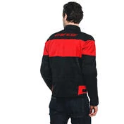 Dainese ELETTRICA AIR Motorcycle Jacket Black Lava Red