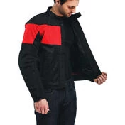 Dainese ELETTRICA AIR Motorcycle Jacket Black Lava Red