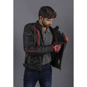 LS2 SEPANG MAN Motorcycle Jacket Black Gray Red
