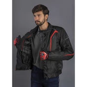 LS2 SEPANG MAN Motorcycle Jacket Black Gray Red