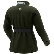 Woman Motorcycle Jacket In Tucano Urbano CORTINA Green Airborne Lamiter Fabric