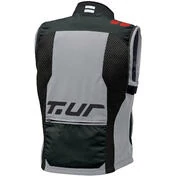 Motorcycle Fabric Jacket T-ur J-THREE ARM LINK Sleeveless Light Gray