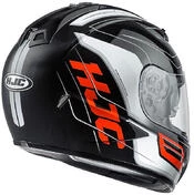 Integral Motorcycle Helmet HJC TR-1 Double Visor Skyride MC-1 Black Red