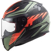 Full Face Motorcycle Helmet Ls2 FF353 Rapid GALE Black Red Green Opaque