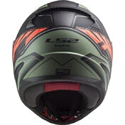 Full Face Motorcycle Helmet Ls2 FF353 Rapid GALE Black Red Green Opaque