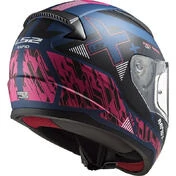 Full Face Motorcycle Helmet Ls2 FF353 RAPID Xtreet Matt Blue Purple