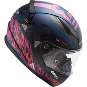 Full Face Motorcycle Helmet Ls2 FF353 RAPID Xtreet Matt Blue Purple