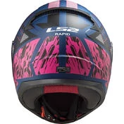 Full Face Motorcycle Helmet Ls2 FF353 RAPID Xtreet Matt Blue Purple