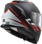 Full Face Motorcycle Helmet Double Visor Ls2 FF800 STORM Nerve Black Matt Red