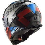 Full Face Motorcycle Helmet Ls2 FF800 STORM Sprinter Black Red Titanium