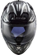 Motorcycle Helmet HPFC LS2 FF327 CHALLENGER GP Black White