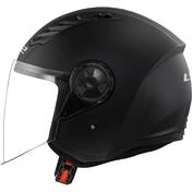 Ls2 OF616 AIRFLOW 2 SOLID Matt Black Motorcycle Jet Helmet