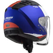 Double Visor Motorcycle Helmet Jet Ls2 OF600 Copter URBANE Blue Red
