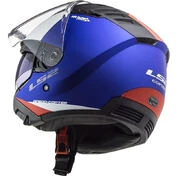 Double Visor Motorcycle Helmet Jet Ls2 OF600 Copter URBANE Blue Red