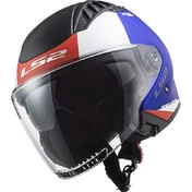 Double Visor Motorcycle Helmet Jet Ls2 OF600 Copter URBANE Blue Red