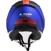 Double Visor Motorcycle Helmet Jet Ls2 OF600 Copter URBANE Blue Red