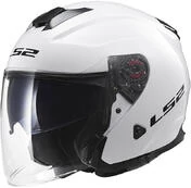 Motorcycle Мотошлем Jet LS2 OF521 Double визор Infinity Mono White
