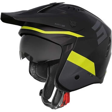 Jet Shot Motorcycle Мотошлем JUMP Black Neon Yellow Matt