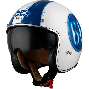 Vemar CHOPPER 66 JX23 Glossy White Motorcycle Jet Мотошлем