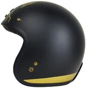 Jet Custom Motorcycle Helmet Origin PRIMO Limited Edition TEN Black + Bubble Smoke Visor