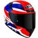 Integral Motorcycle Helmet Kyt TT-COURSE GEAR BLUE Red