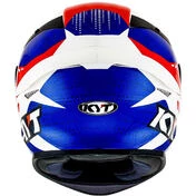 Integral Motorcycle Helmet Kyt TT-COURSE GEAR BLUE Red