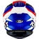 Integral Motorcycle Helmet Kyt TT-COURSE GEAR BLUE Red