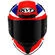 Integral Motorcycle Helmet Kyt TT-COURSE GEAR BLUE Red