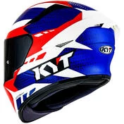 Integral Motorcycle Helmet Kyt TT-COURSE GEAR BLUE Red