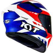Integral Motorcycle Helmet Kyt TT-COURSE GEAR BLUE Red