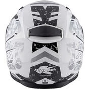 Integral Motorcycle Helmet Kappa KV-41 Dallas Pixel Glossy White Black