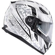 Integral Motorcycle Helmet Kappa KV-41 Dallas Pixel Glossy White Black