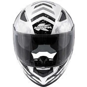 Integral Motorcycle Helmet Kappa KV-41 Dallas Pixel Glossy White Black