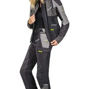 Motorcycle Pants Woman 4 Seasons Touring Adventur Ixon BALDER LADY PT Black Gray Yellow Bright
