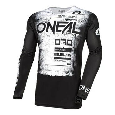O Neal Mayhem Scarz Jersey Black White Белый