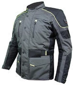 Prexport Monaco Waterproof Motorcycle Jacket Black Yellow