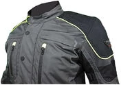 Prexport Monaco Waterproof Motorcycle Jacket Black Yellow