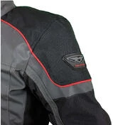 Prexport Monaco Waterproof Motorcycle Jacket Black Red