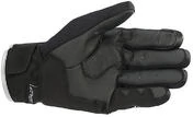 Alpinestars S MAX Drystar Leather and Fabric Motorcycle Gloves Black Drystar Black White