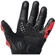 Spyke TECH RACE Black Red Racing Leather Motorcycle Gloves