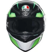 Integral Motorcycle Helmet Agv K1 S KRIPTON Black Green