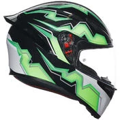 Integral Motorcycle Helmet Agv K1 S KRIPTON Black Green