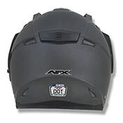 AFX FX-55 Solid Gray Frost Moto Helmet