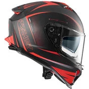 Premier Integral Motorcycle Helmet TYPHOON FR92BM Matt Black Red
