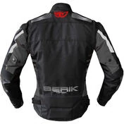Berik 2.0 Lady Technical Fabric Motorcycle Jacket NJ-193329 CE WP Black Red Eye
