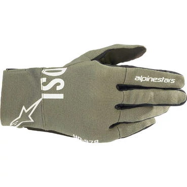 Alpinestars AS-DSL SHOTARO Green Fabric Motorcycle мотоперчатки